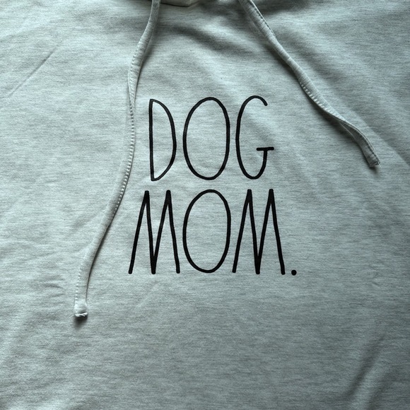 Rae Dunn "DOG MOM" Pullover LONG SLEEVE SHIRT in Gray WOMEN Size L - Picture 2 of 9
